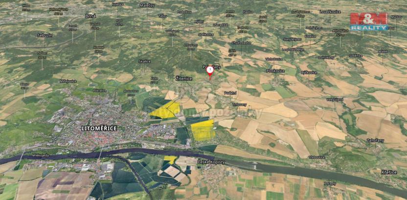 Prodej zahrady, Žitenice - Pohořany, 439 m2