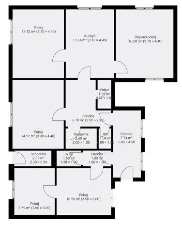Prodej bytu 4+1, Klatovy, 114 m2