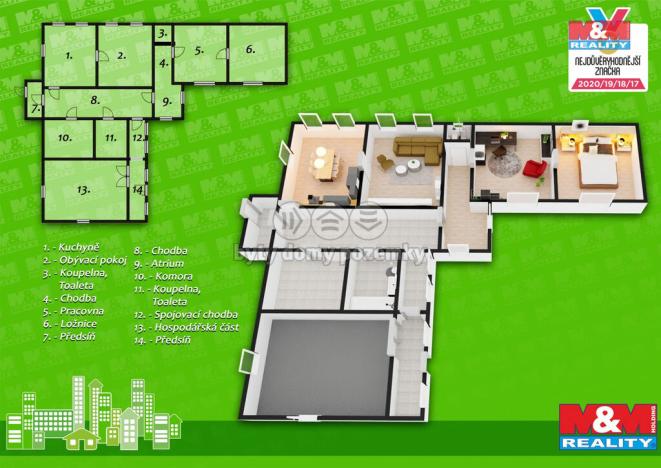 Prodej rodinného domu, Karle, 215 m2