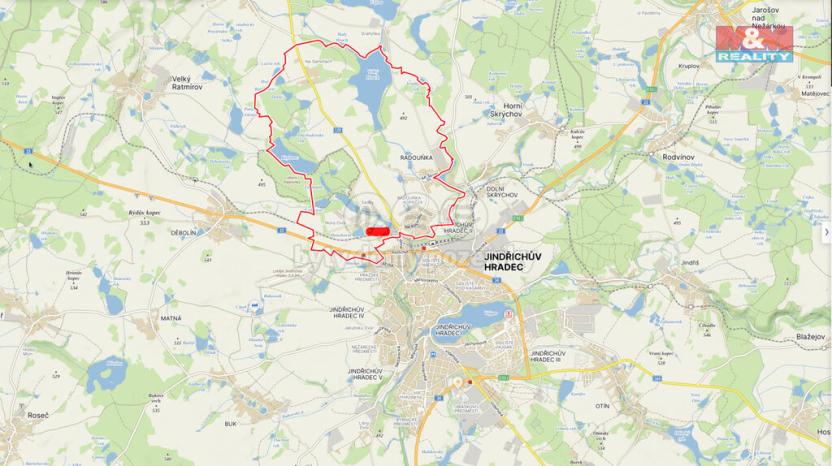 Prodej komerčního pozemku, Jindřichův Hradec - Radouňka, 24549 m2