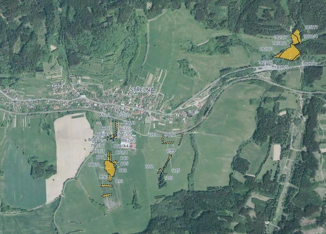 Prodej pole, Střelná, 21196 m2