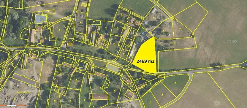 Prodej pozemku pro bydlení, Chotilsko, 2469 m2