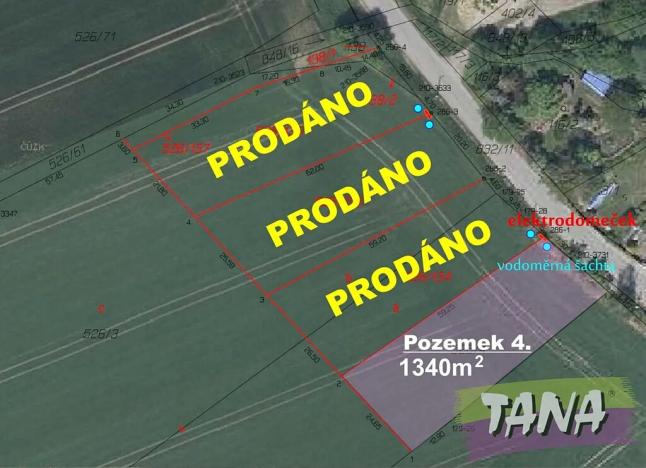 Prodej pozemku pro bydlení, Střevač, 1340 m2