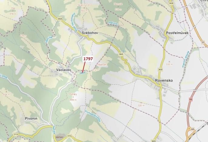 Dražba lesa, Rovensko, 3117 m2