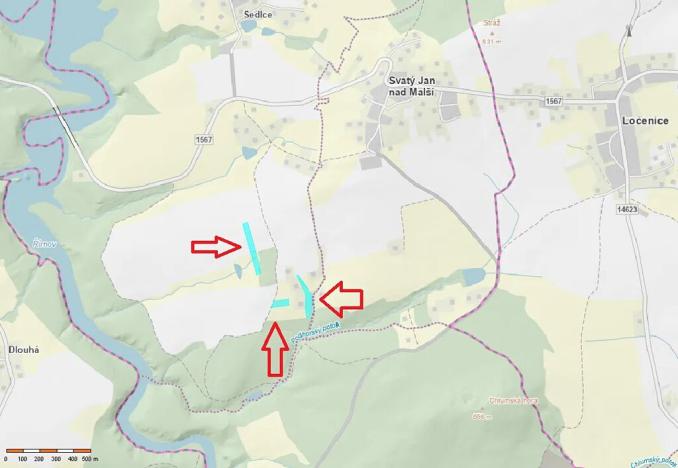 Prodej pole, Svatý Jan nad Malší, 20849 m2
