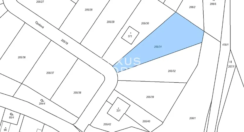 Prodej pozemku pro bydlení, Tuchoměřice, Opuková, 1307 m2