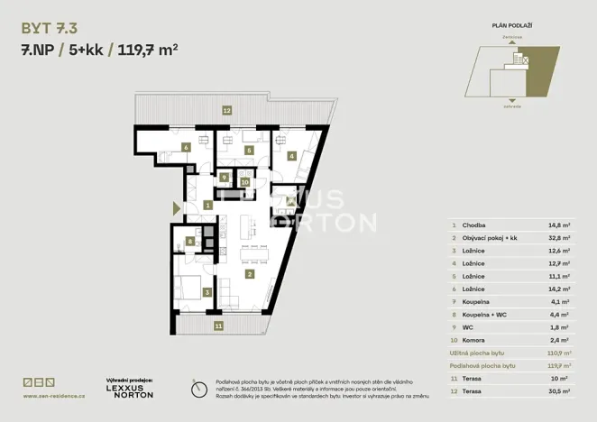 Prodej bytu 5+kk, Praha - Libeň, Zenklova, 120 m2