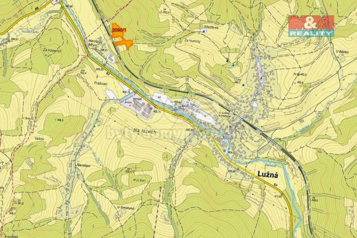 Prodej lesa, Lužná, 11283 m2