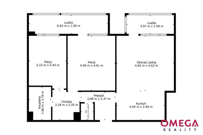 Prodej bytu 3+kk, Praha - Zličín, Věstonická, 96 m2