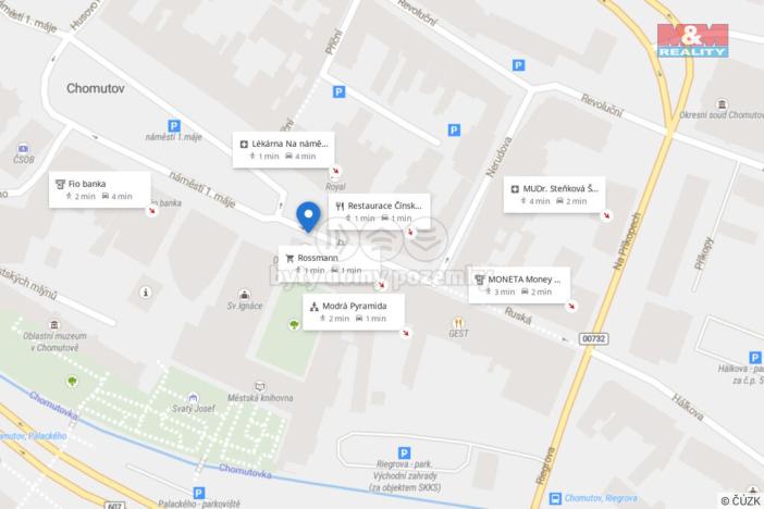 Pronájem obchodního prostoru, Chomutov, Ruská, 300 m2