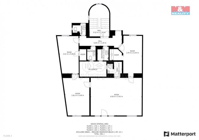 Pronájem kanceláře, Plzeň, Hálkova, 786 m2
