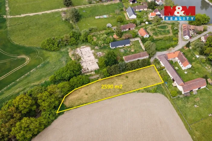 Prodej pozemku pro bydlení, Albrechtice nad Vltavou - Údraž, 2590 m2
