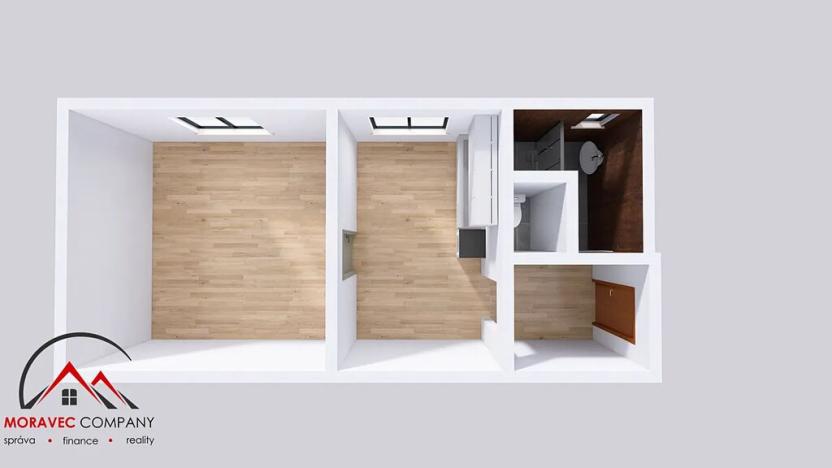 Pronájem bytu 1+1, Ostrava, Palackého, 41 m2