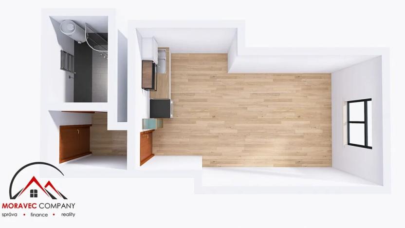 Pronájem bytu 1+kk, Ostrava, Palackého, 29 m2