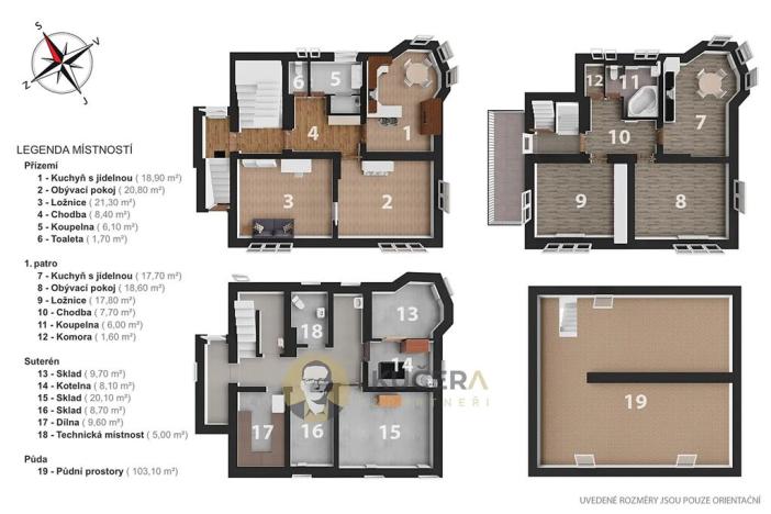 Prodej vily, Lovosice, Sukova, 310 m2