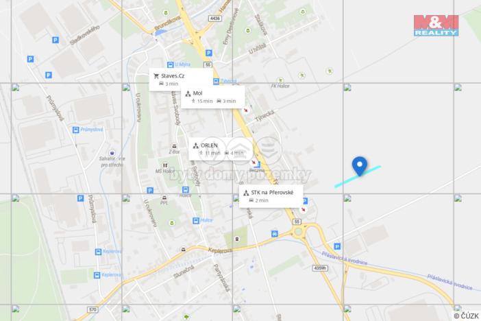 Prodej komerčního pozemku, Olomouc - Holice, 1859 m2