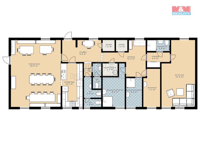 Prodej restaurace, Vimperk - Hrabice, 159 m2