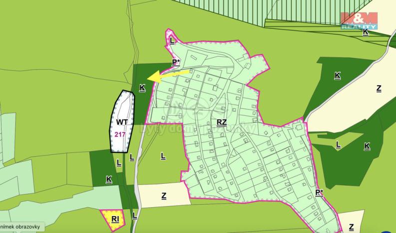 Prodej zahrady, Vsetín, 455 m2