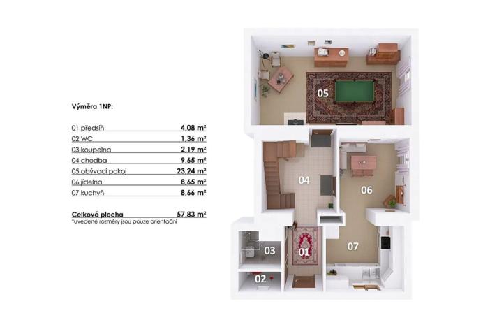 Prodej chalupy, Petrovice, 120 m2