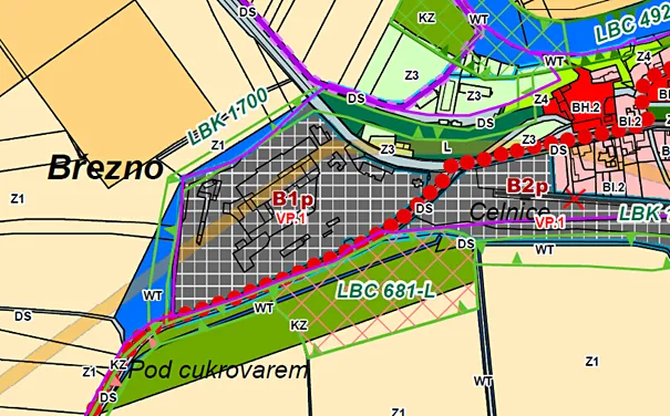 Prodej komerčního pozemku, Postoloprty, 56928 m2