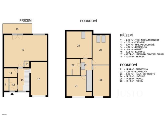 Prodej rodinného domu, Čížová, 174 m2
