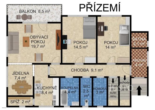 Prodej rodinného domu, Strakonice, Na Hrázi, 296 m2