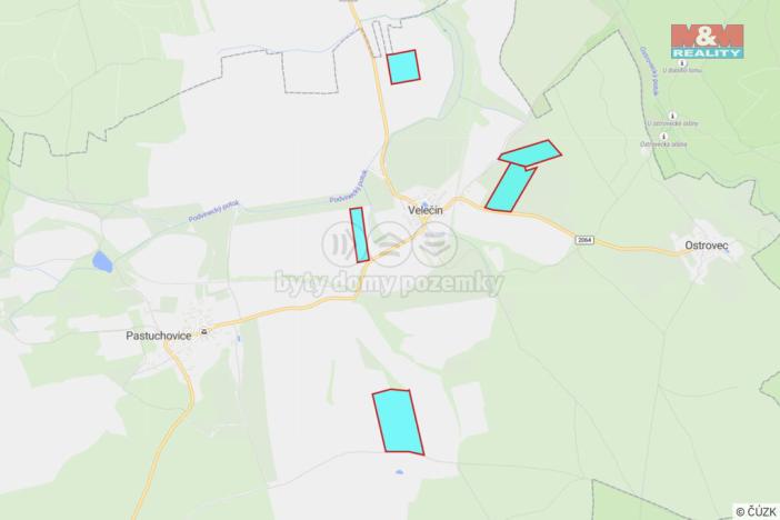 Prodej pole, Velečín, 158931 m2