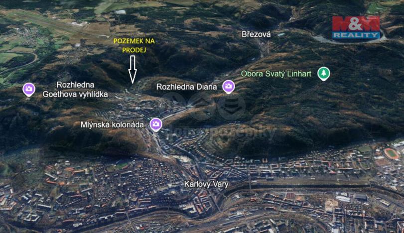 Prodej komerčního pozemku, Karlovy Vary, 3343 m2