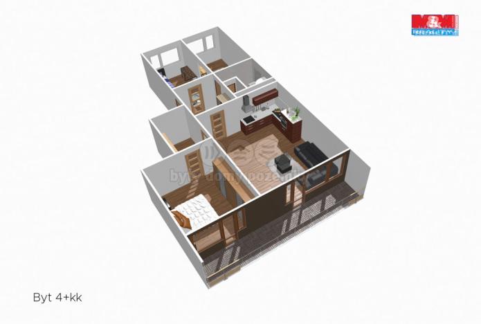 Prodej bytu 4+kk, Liberec, Sosnová, 89 m2