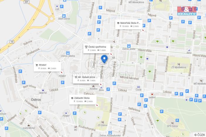 Prodej bytu 2+1, Ostrov, Šafaříkova, 55 m2