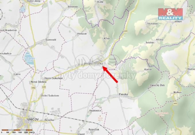 Prodej pozemku pro bydlení, Dlouhá Loučka, 1313 m2