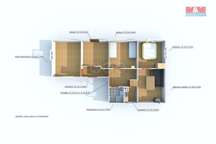 Prodej rodinného domu, Srní, 92 m2