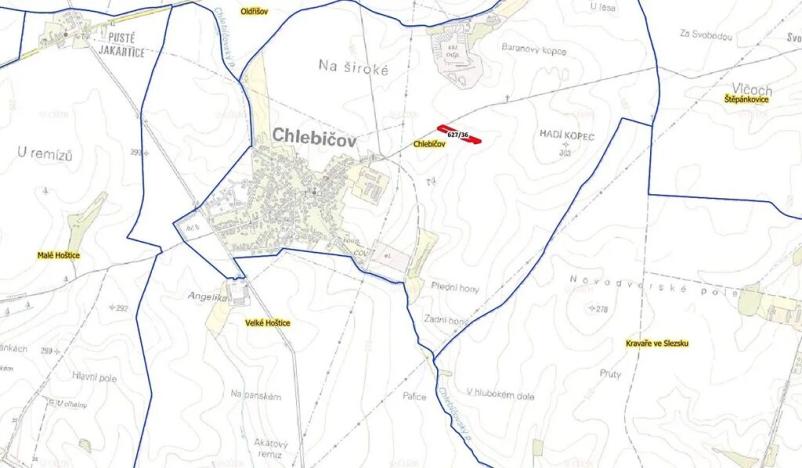 Prodej pole, Chlebičov, 5163 m2