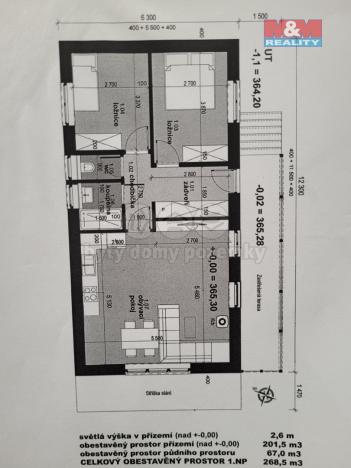 Prodej rodinného domu, Doubravčice, Ve svahu, 59 m2