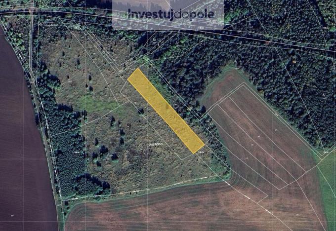 Prodej pole, Postřižín, 3449 m2