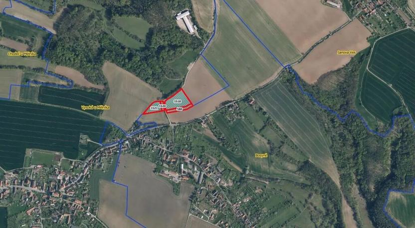 Prodej podílu pole, Vysoká, 3734 m2