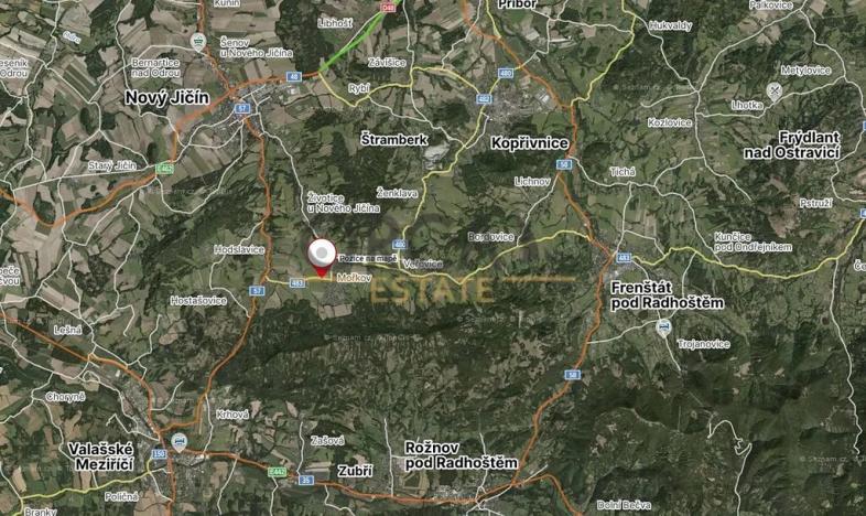 Prodej komerčního pozemku, Mořkov, 1923 m2