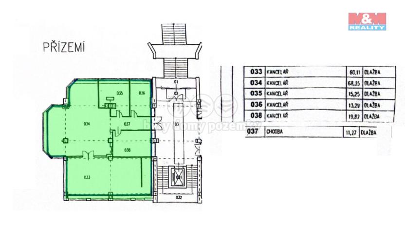 Pronájem kanceláře, Brno - Lesná, Slavíčkova, 188 m2