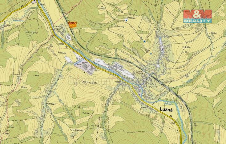 Prodej louky, Lužná, 2937 m2