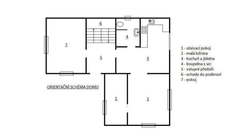 Prodej rodinného domu, Příbram, Rudná, 60 m2