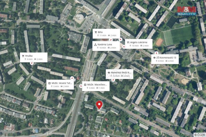 Prodej bytu 1+1, Ostrava - Zábřeh, Svornosti, 35 m2