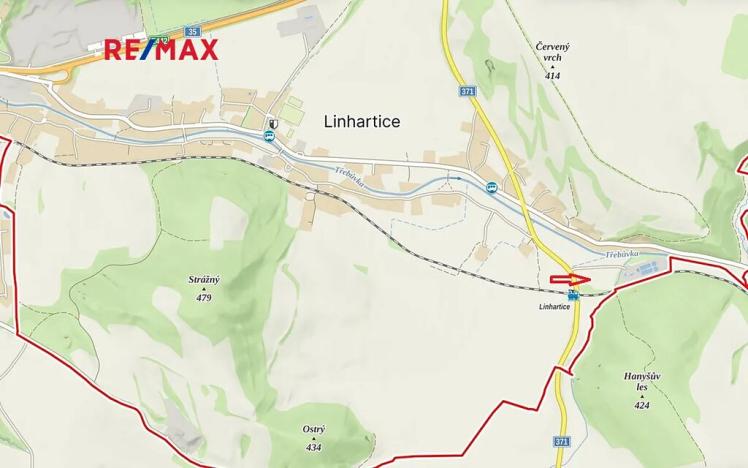 Prodej komerčního pozemku, Linhartice, 12284 m2