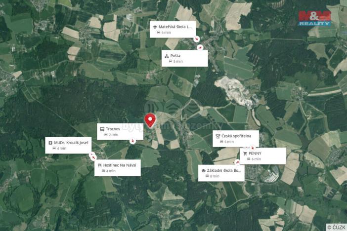 Prodej pozemku pro bydlení, Borovany - Trocnov, 820 m2