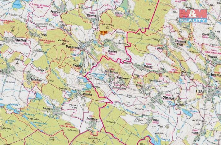 Prodej louky, Veselice, 1683 m2