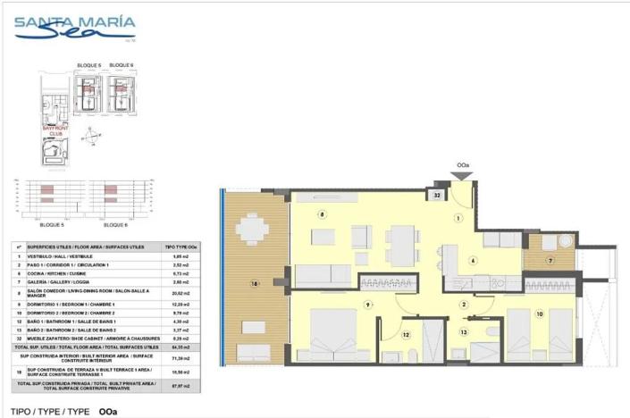 Prodej bytu 3+kk, El Puig de Santa Maria, Španělsko, 64 m2