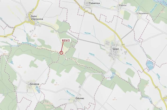 Dražba lesa, Dolní Vilémovice, 64 m2