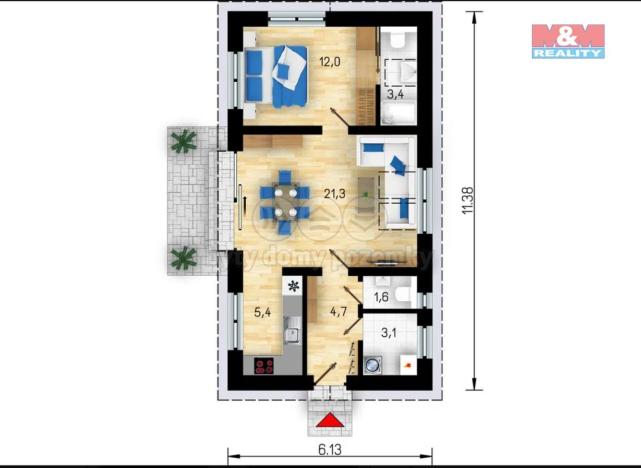 Prodej rodinného domu, Újezd nade Mží, 52 m2