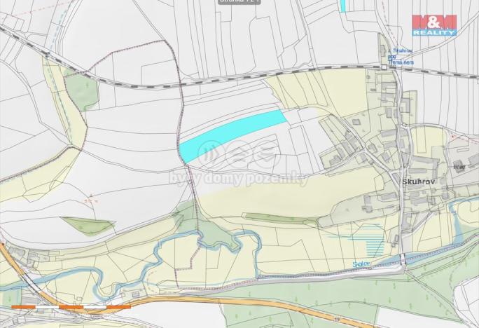 Prodej pole, Rožmitál pod Třemšínem - Skuhrov, 8056 m2