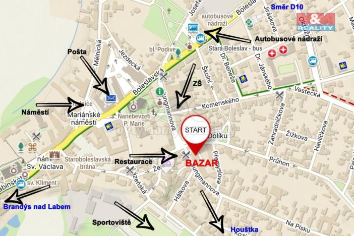 Pronájem obchodního prostoru, Brandýs nad Labem-Stará Boleslav - Stará Boleslav, Na dolíku, 63 m2