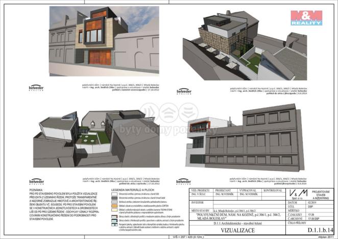 Prodej činžovního domu, Mladá Boleslav, Na kozině, 820 m2